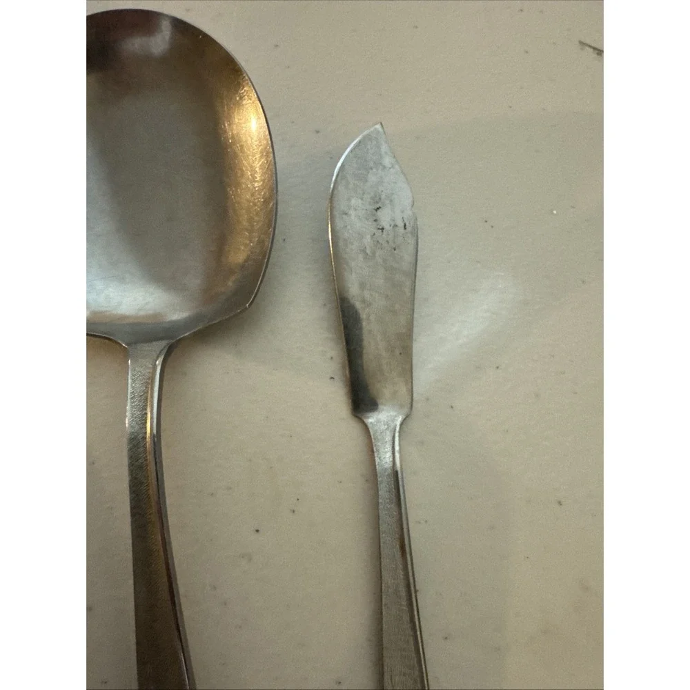 Stanley Roberts Stainless Japan Florentine Rose 5 Piece Hostess Set Textured